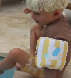 SunnyLife Badevinger>Badevinger - 3-6 år - Sid The Seagull - Mustard Stripe