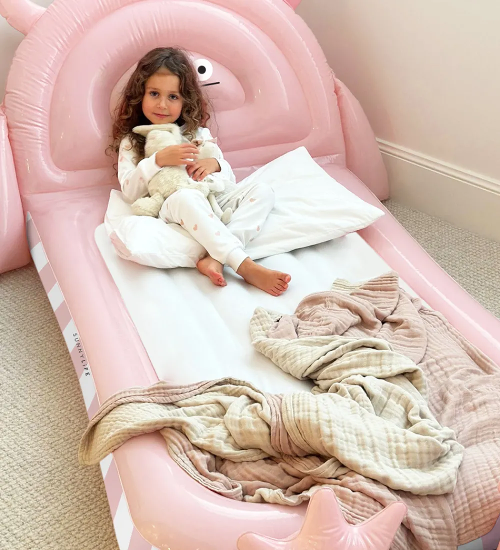 SunnyLife Senge|Møbler|Børneseng - Oppustelig - Monster - Pink