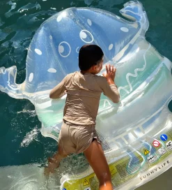 SunnyLife Badedyr|Flyder - 156x158 cm - Burger Boy - Blue Lime