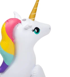 SunnyLife Strandlegetøj|Badedyr|Sprinkler - 70x70 - Oppustelig - Enhjørning - Hvid