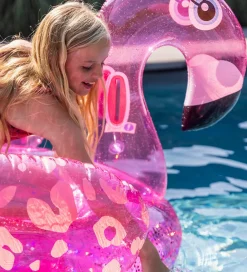 Swim Essentials Udeleg Og Udendørs Legetøj|Strandlegetøj|Badedyr - 150 cm - Neon Flamingo