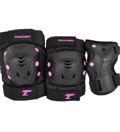 Tempish Rulleskøjter|Rulleskøjter|Beskyttelsessæt - Taky - Sort/Lilla