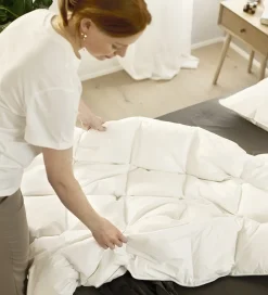 Temprakon Dyner|Dyner|Dyne - Dun - 140x200 cm - Sval - Hvid