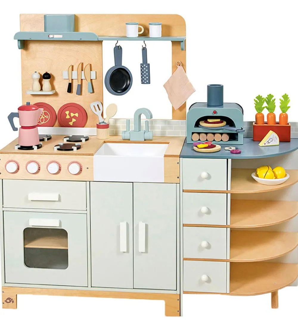 Tender Leaf Legekøkken Og Legemøbel|Trælegetøj - Legekøkken Mega - La Fiamma