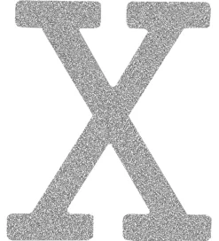 Thats Mine Bogstaver|That's Mine Bogstav - X - Sølv Glimmer