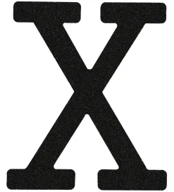 Thats Mine Bogstaver|That's Mine Bogstav - X - Sort Glimmer