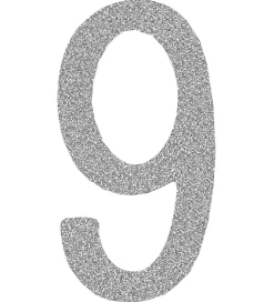 Thats Mine Bogstaver|That's Mine Tal - 9 - Sølv Glimmer