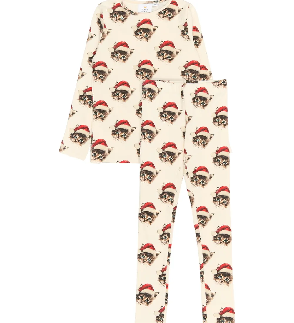 Børn The New Nattøj|Nattøj - Rib - TnHoliday - Gardenia Cat