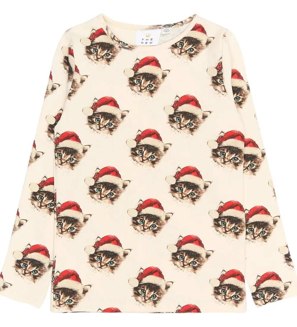 Børn The New Nattøj|Nattøj - Rib - TnHoliday - Gardenia Cat