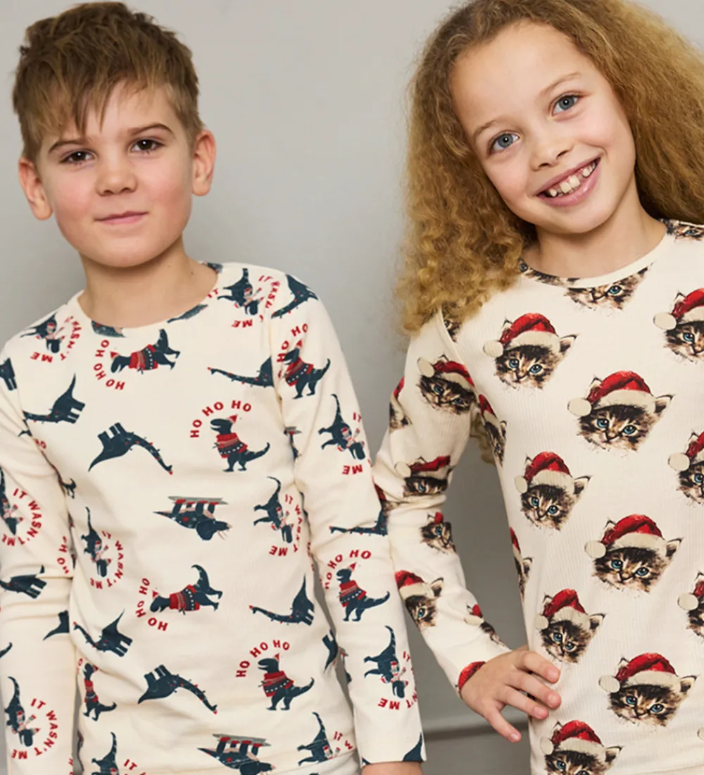 Børn The New Nattøj|Nattøj - Rib - TnHoliday - Gardenia Cat