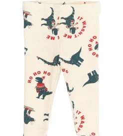 Børn The New Leggings|Siblings Leggings - Rib - TnsbHoliday - Gardenia Dino