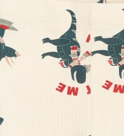 Børn The New Leggings|Siblings Leggings - Rib - TnsbHoliday - Gardenia Dino