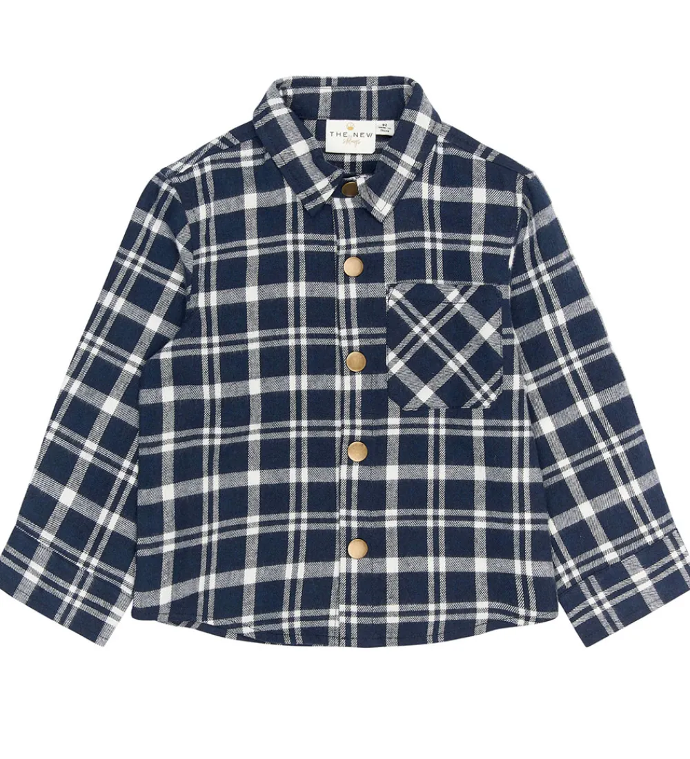 Børn The New Skjorter|Siblings Skjorte - TnstRiggs - Flannel - Navy Blazer Che