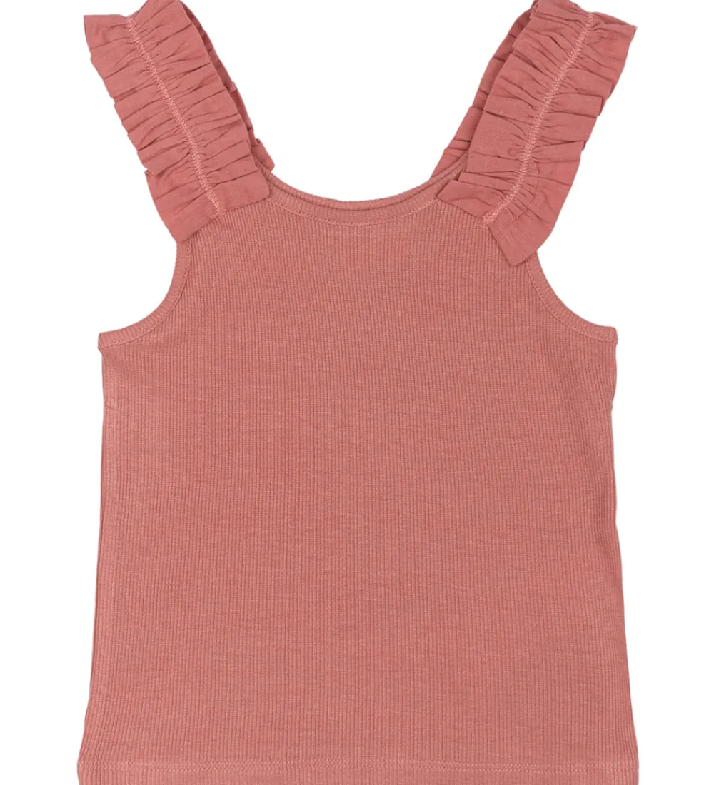 Børn The New Toppe|Top - TNLotus - Rib - Old Rose