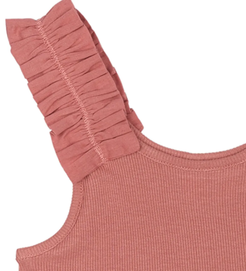 Børn The New Toppe|Top - TNLotus - Rib - Old Rose