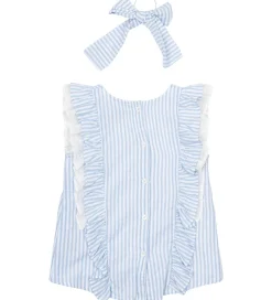 Børn The New Toppe>Top/Hårelastik - TnNalani - White Swan Striped m. Glimme