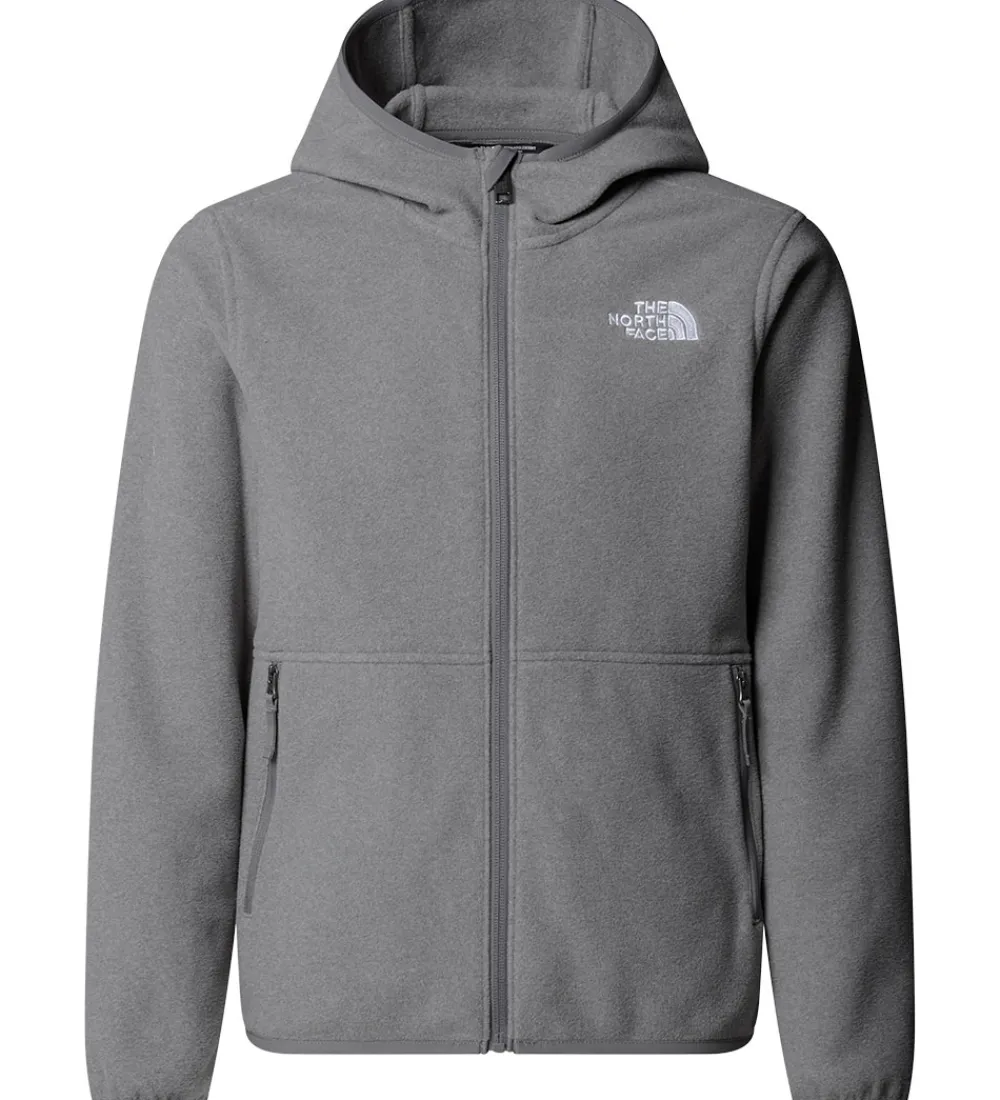 Børn The North Face Fleece|Fleecejakke - Glacier FZ - Mid Grey Heather