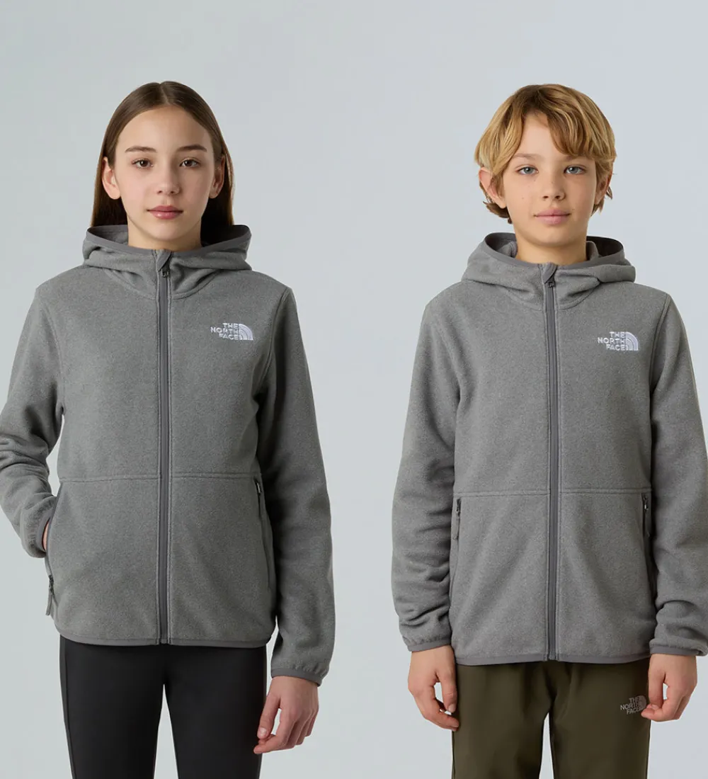 Børn The North Face Fleece|Fleecejakke - Glacier FZ - Mid Grey Heather
