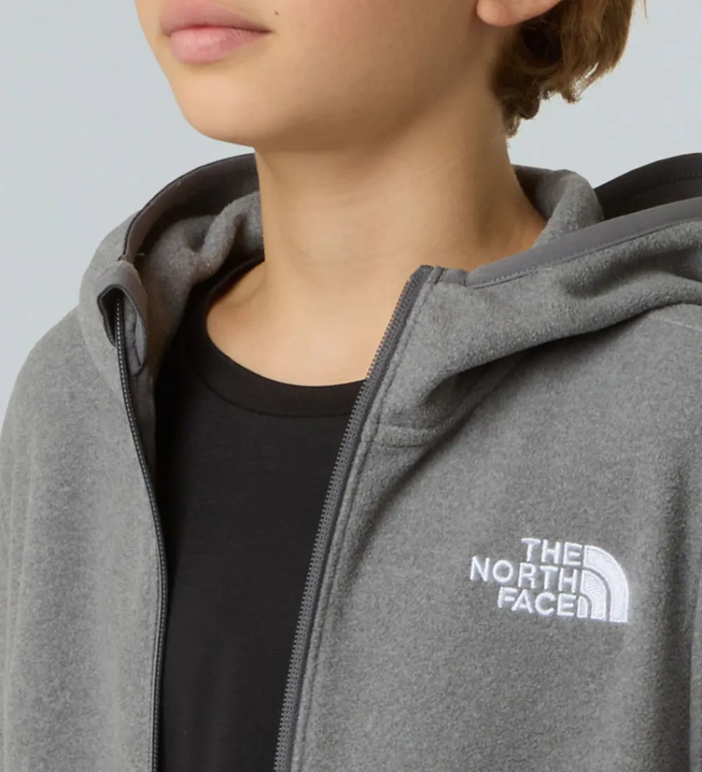 Børn The North Face Fleece|Fleecejakke - Glacier FZ - Mid Grey Heather