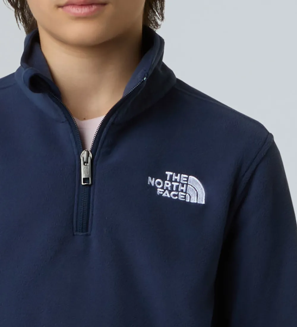 Børn The North Face Fleece|Fleecetrøje - Glacier - 1/4 Zip - Summit Navy