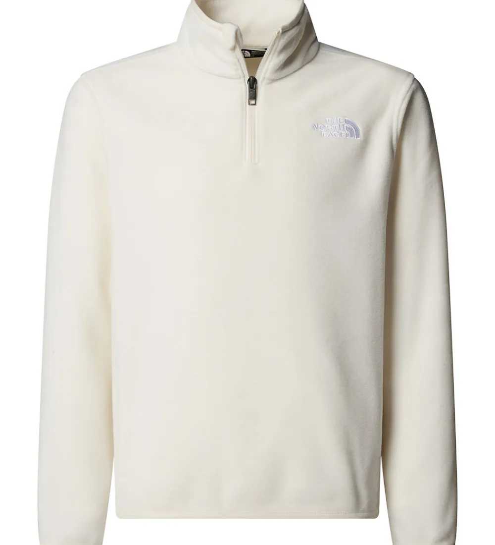 Børn The North Face Fleece>Fleecetrøje - Glacier - 1/4 Zip - White Dune
