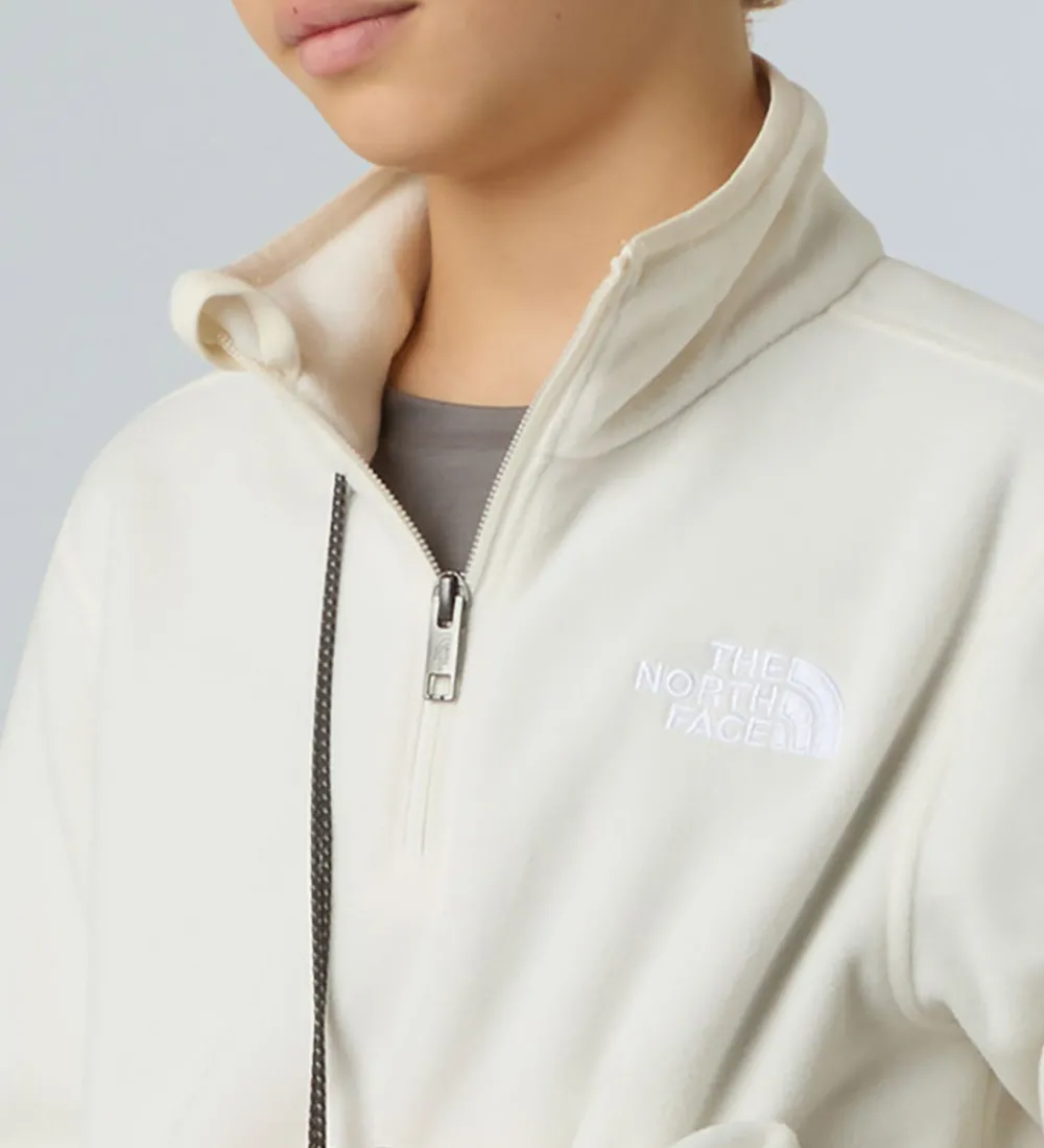 Børn The North Face Fleece>Fleecetrøje - Glacier - 1/4 Zip - White Dune