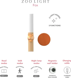The Zoofamily Lamper|Lampe - - 3-i-1 - Brun m. Ræv