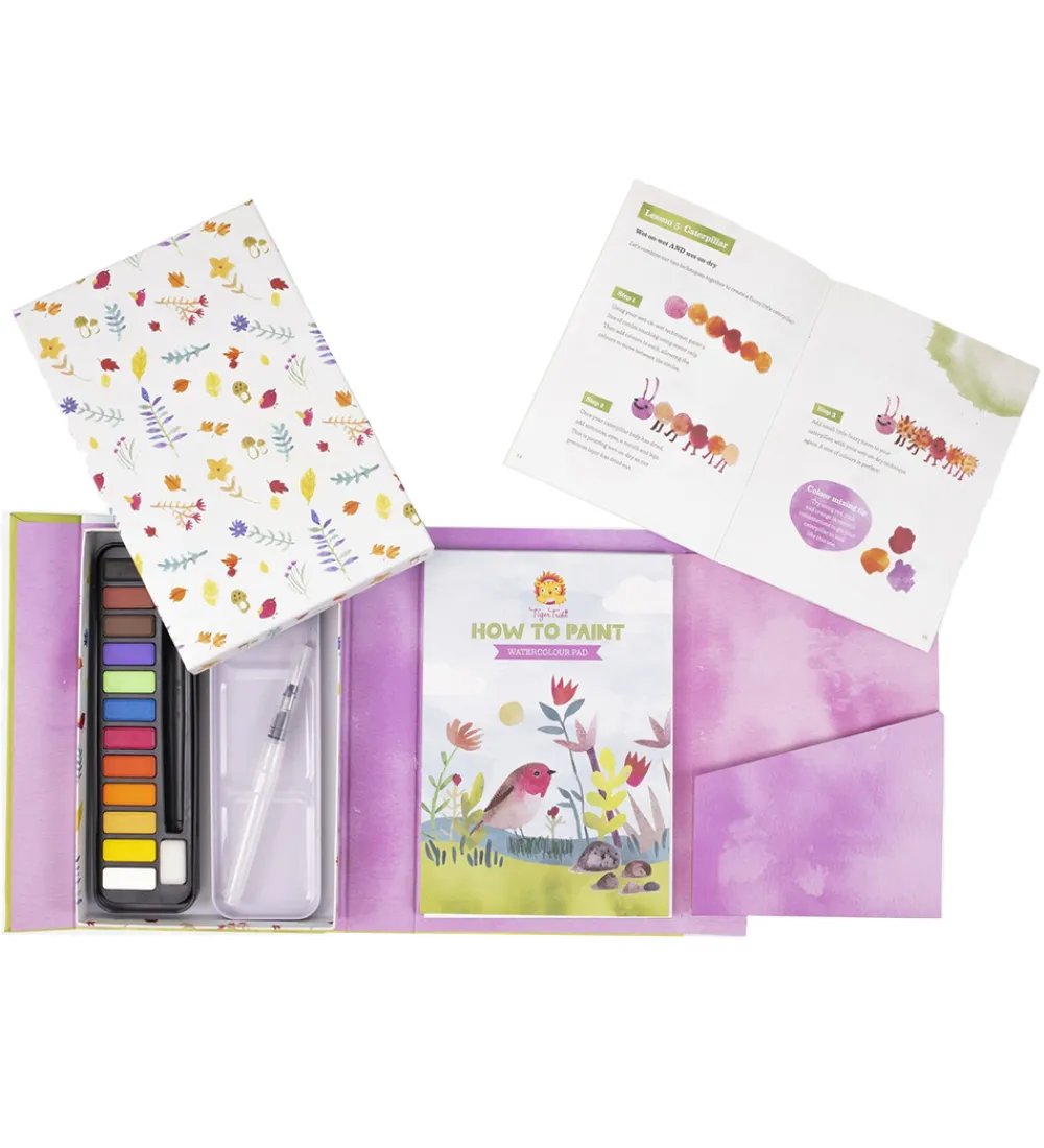 Tiger Tribe Skriveredskaber|Farvesæt How To Paint - Watercolour