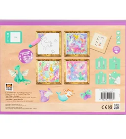 Tiger Tribe Skriveredskaber|Farvesæt - Magic Painting World - Unicorns & Friends