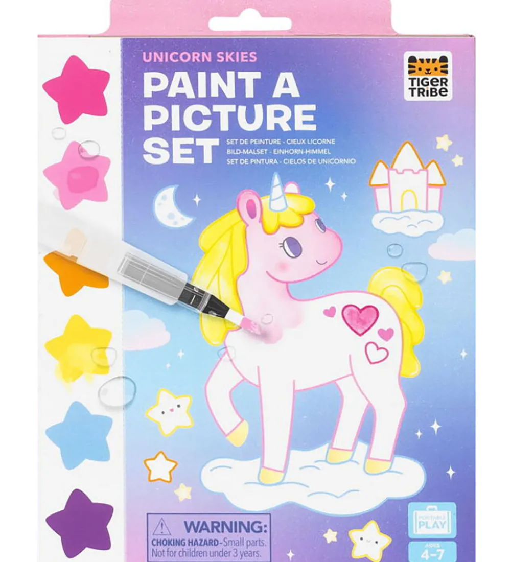 Tiger Tribe Skriveredskaber|Farvesæt - Paint A Picture Set - Unicorn Skies