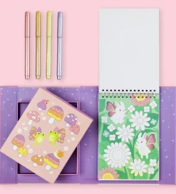 Tiger Tribe Skriveredskaber|Farvesæt - Shimmer Colouring Set - Little Fairy Land