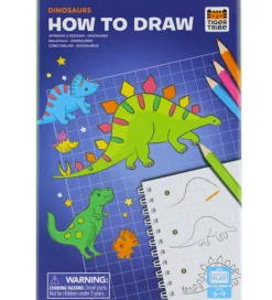 Tiger Tribe Skriveredskaber|Skole>Tegnesæt - Lær At Tegne - Dinosaurs