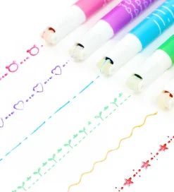 Tiger Tribe Tuscher Og Farver|Kreativ Leg|Tuscher - Roller Pattern Pens - 6 stk