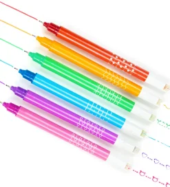 Tiger Tribe Tuscher Og Farver|Kreativ Leg|Tuscher - Roller Pattern Pens - 6 stk