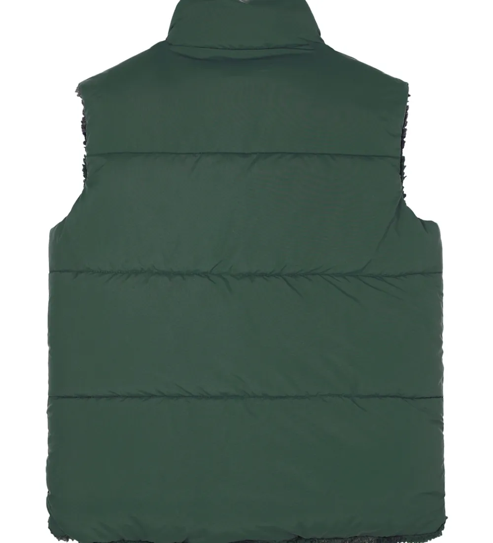 Børn Timberland Veste|Dunveste Og Dyneveste|Dynevest - Vendbar - Mørkegrøn