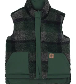 Børn Timberland Veste|Dunveste Og Dyneveste|Dynevest - Vendbar - Mørkegrøn