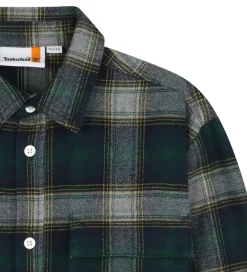 Børn Timberland Skjorter|Skjorte - Mørkegrøn m. Tern