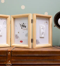 Tiny Love Kreasæt|Aftryksæt - Hånd/Fod - Dobbeltramme - Wood