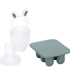 Tiny Tot Sutteflasker|Amning|Food Feeder m. Mini Fryseform - Smokey Green