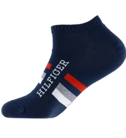 Børn Tommy Hilfiger Strømper|Basis|Ankelstrømper - 2-pak - Navy m. Rød