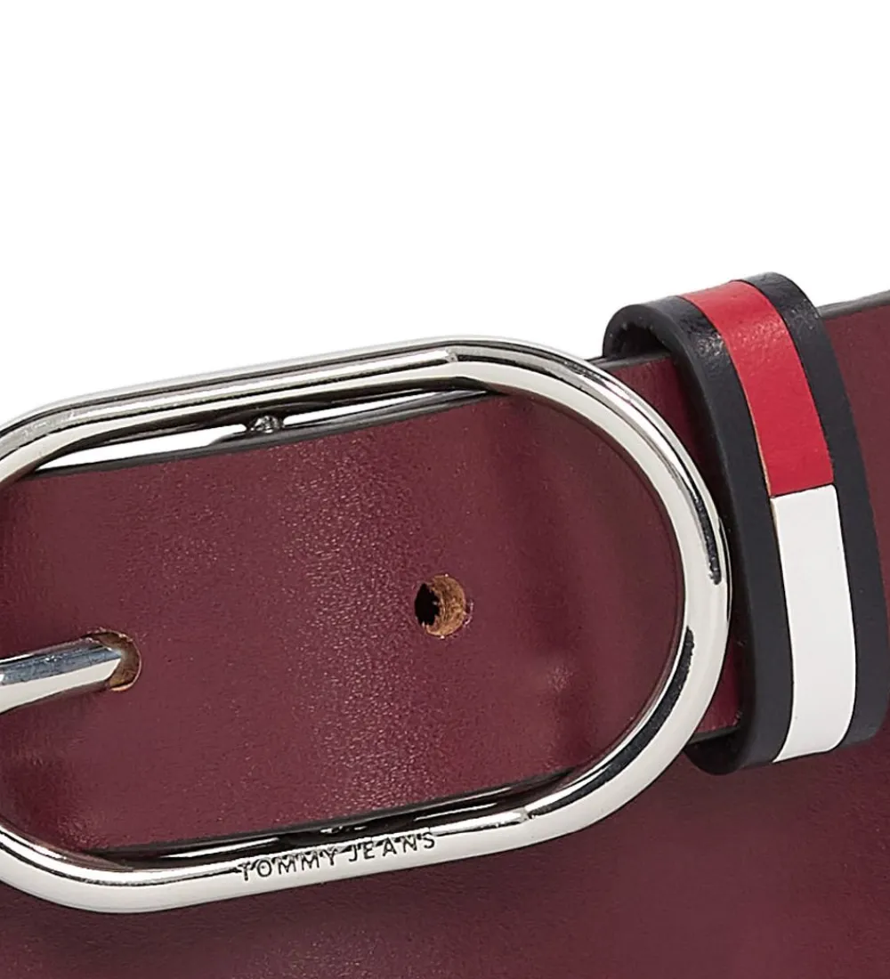 Børn Tommy Hilfiger Bælter|Bælte - Oval - Burgundy