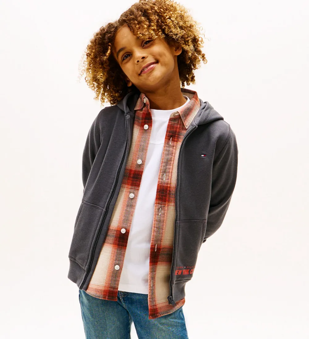 Børn Tommy Hilfiger Cardigans|Cardigan - sweat - Washed Black/Grey