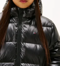 Børn Tommy Hilfiger Overgangsjakker|Dunjakker Og Dynejakker|Dunfrakke - Long - Black