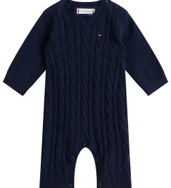 Børn Tommy Hilfiger Heldragter|Heldragt - Strik - Cable - Dark Night Navy