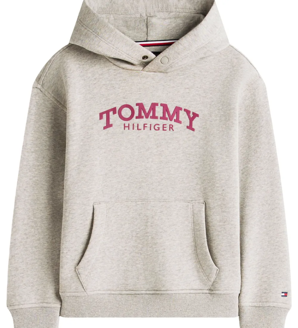 Børn Tommy Hilfiger Hættetrøjer|Hættetrøje - Mid Grey/Heather Grey