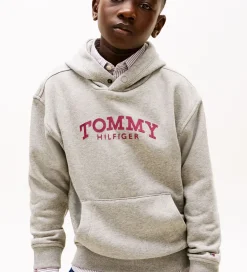 Børn Tommy Hilfiger Hættetrøjer|Hættetrøje - Mid Grey/Heather Grey