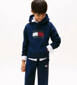 Børn Tommy Hilfiger Hættetrøjer|Hættetrøje - Flag - Dark Night Navy