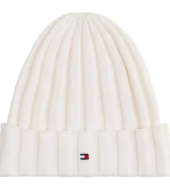 Børn Tommy Hilfiger Huer Og Hatte|Hue - Strik - Ancient White