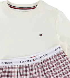 Børn Tommy Hilfiger Nattøj|Nattøj - Ivory Silk/Mini Plaie Ivory