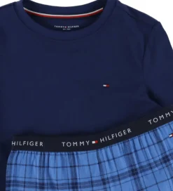 Børn Tommy Hilfiger Nattøj|Nattøj - Preppy Navy/Tonal Check Navy